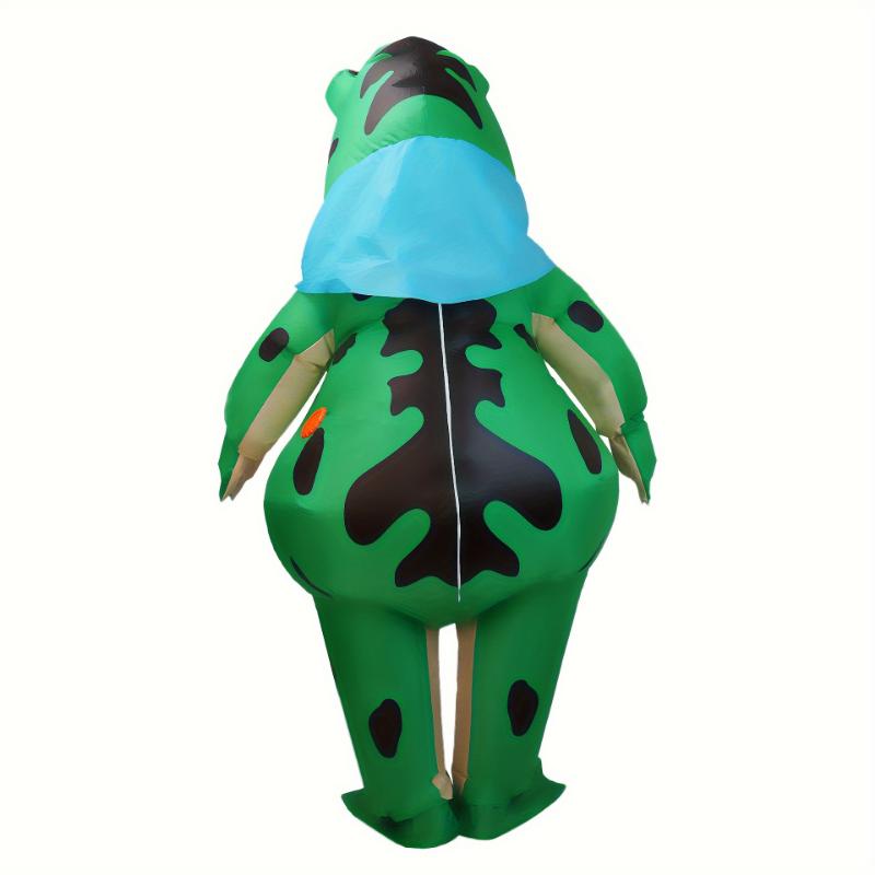 Adorable Funny Trendy Frog Design Inflatable Suit, Full Body Inflatable Cartoon Doll Outfit, Halloween Christmas LARP Party Supplies Photography Props, Stage Performance Accessories, Perfect Gift