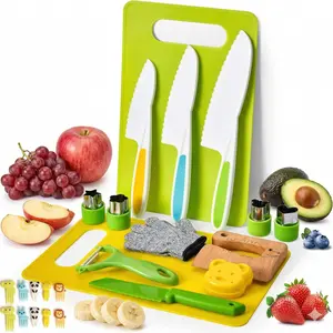 28PCS/13PCS Toddler Play Kitchen Toys for Kids -Safe Kids Kitchen Set for Real Cooking Cutting Board Crinkle Cutters Montessori Toddler Cooking Toy Set kids  house  toy toddler kid gift Kid-Friendly Wooden Kitchen Knife Set