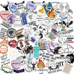 100PCS Book Stickers Pack,Bookish Stickers for ,Fantasy Series Book Stickers Bundle,Book Lover Gifts