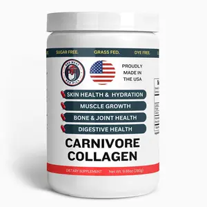 RMRP Carnivore Collagen - Bovine Hide Collagen Peptides. Gluten Free. Lactose Free. Corn Free. Sugar Free Fitness Supplement Dietary Healthcare Colagen Edible