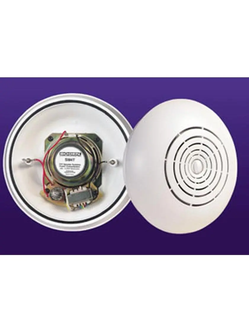 SM4T Easy-Install Ceiling Speaker - High-Watts Audio Speaker with Contemporary Design, 6.8" Diameter, 90 Hz to 18 kHz Frequency Response for Home Audio Systems