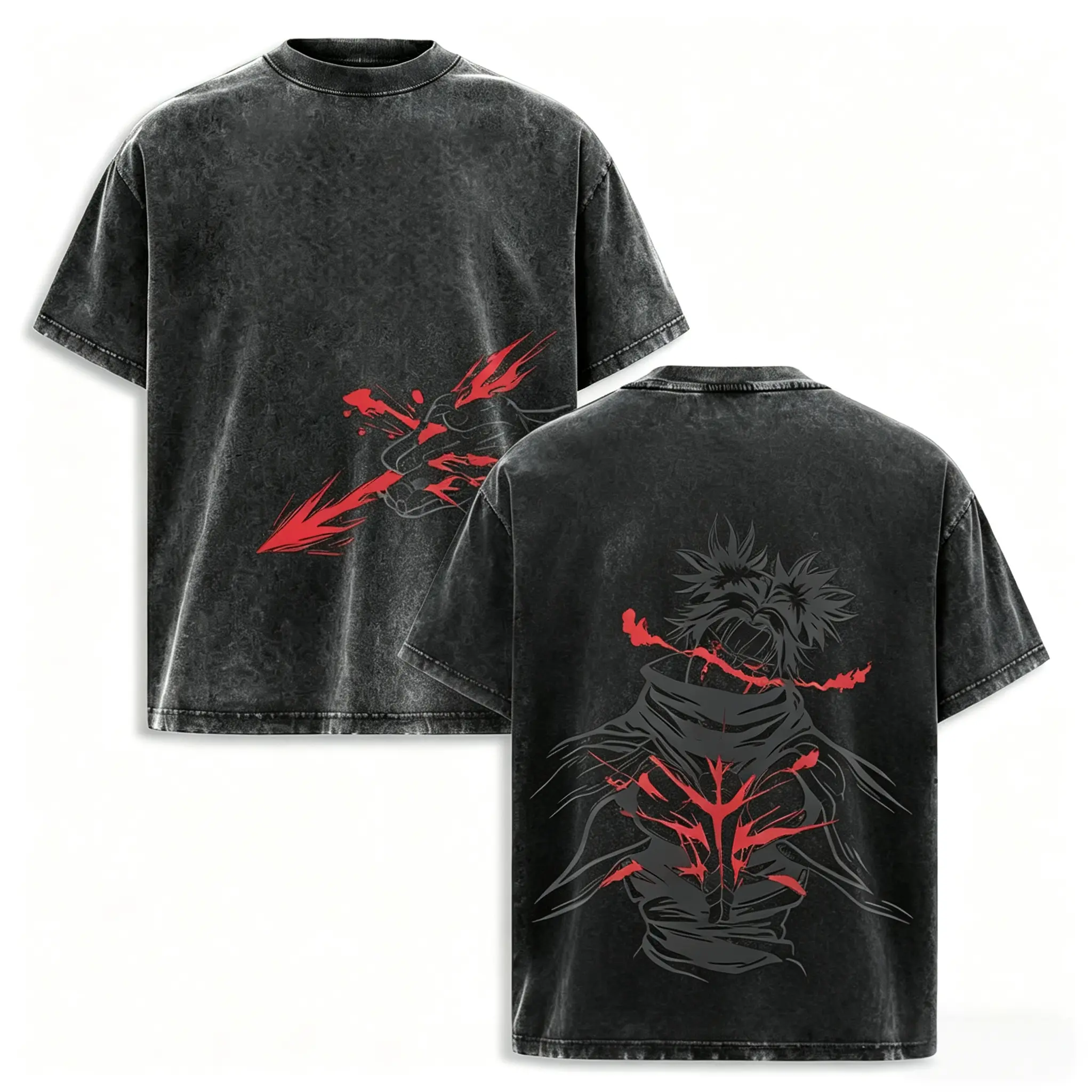Pocket Monsters "Cubone" Vintage Unisex Oversize Anime Manga Acid Washed Heavyweight Cotton T-shirt for Fans funny graphic tee men’s trendy t-shirts deals humorous 90s streetwear covenant penny tees meme boyfriend good graphic sluggy