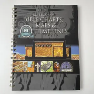 Rose Book of Bible Charts Maps & Timelines Vol.1 10th Anniversary Edition Hardcover Lay Flat Religious Reference Notebook for On-the-Go Study with Full-Color Charts and Detailed Maps