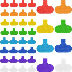 Multi-Color Cable Labels 40 Pcs Cord Tags for Electronics Reusable Wire Tags with Large Writing Surface 8 Vibrant Colors for Easy Identification