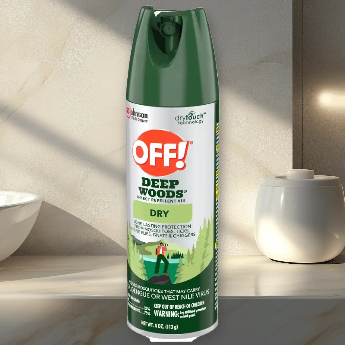 OFF! Deep Woods Mosquito Repellent 4oz - Mosquito Repellent, 4oz, for Outdoor, Long-Lasting, DEET Formula, Portable