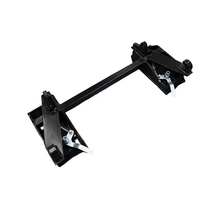 Heavy Duty Steel Tractor to Skid Steer Quick Attach Adapter Plate, Boxed Frame Coated Conversion Attachment, 34.28-43.88in, 9.75*6*16.41in, 99 lbs, Multi-Function Universal Fit for Global Loaders with Increased Lift Capacity