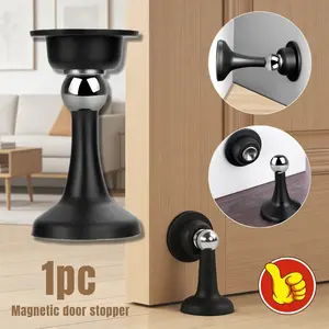 1 pc Magnetic Door Stop - Powerful magnetic door stopper that doesn’t require drilling, windproof and silent design, made of durable plastic, Door Hardware, suitable for protecting home, office, and bathroom doors