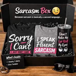 Sarcasam Box-2 T-shirts & Tumbler