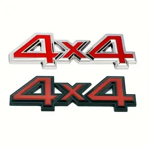 3D Metal 4X4 Four-Wheel Drive Car Sticker Emblem Badge,for Universal Vehicle, Truck, Motorcycle, RV, Scooter, SUV, Door, Window