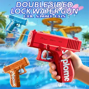 Handheld Manual Dual Nozzle Water Gun Toy, Summer Prank Water Toy for Kids Outdoor Swimming Pool, Fun Gift for Friends and Holidays