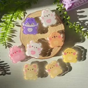 FAIRY SKZ K-Pop Character Animal Phone Grip, Cute Shiny PopSocket Phone Holder Stand, Aesthetic Phone Accessory