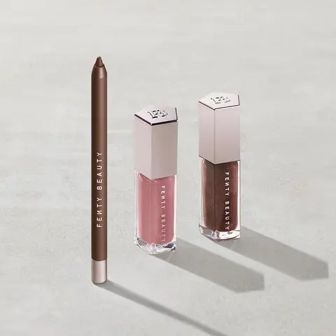 Fenty Beauty Swirled Lip Essentials: Gloss Bomb Lip Gloss + Trace’d Out Lip Liner