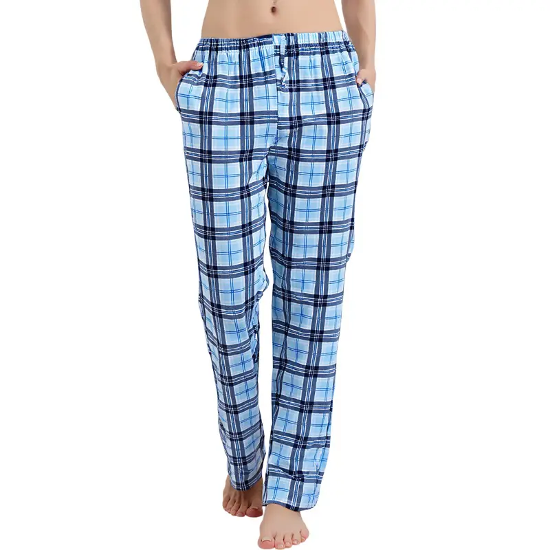 Blue checkered print