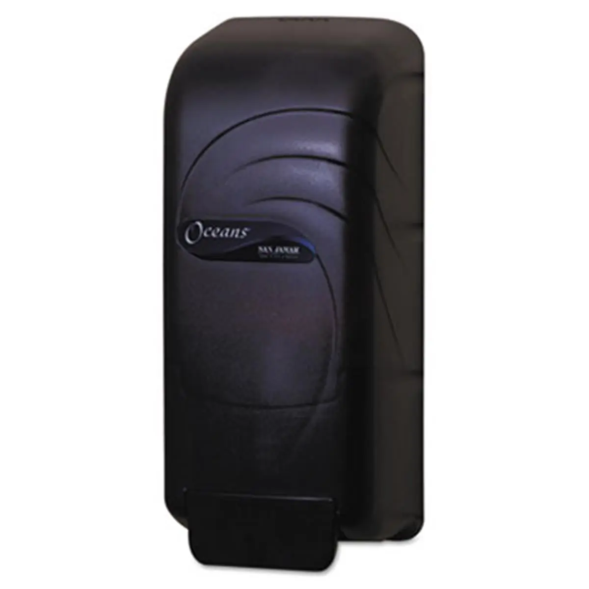 San Jamar 212 MAIN Wall-Mounted Plastic Soap Container & Dispenser (800ml, 4.5x4.38x10.5in, Black) with Security Lock, Included Bottle, Compatible with Bulk Liquid Soaps & Gel Sanitizers, Versatile Dispenser