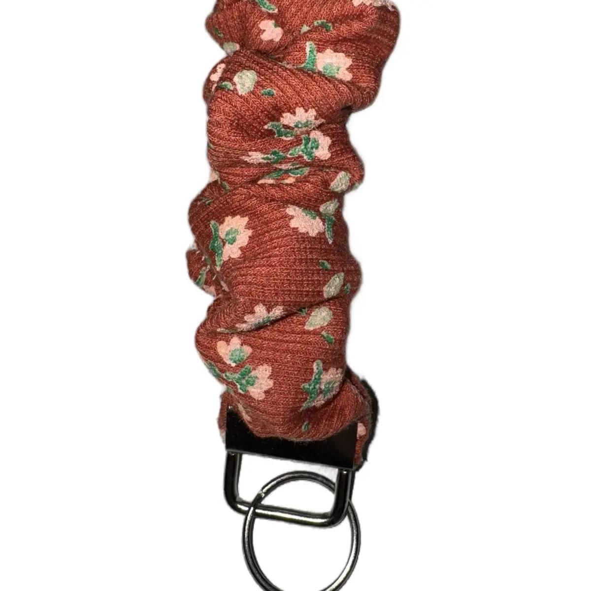 Flower scrunchie wristlet