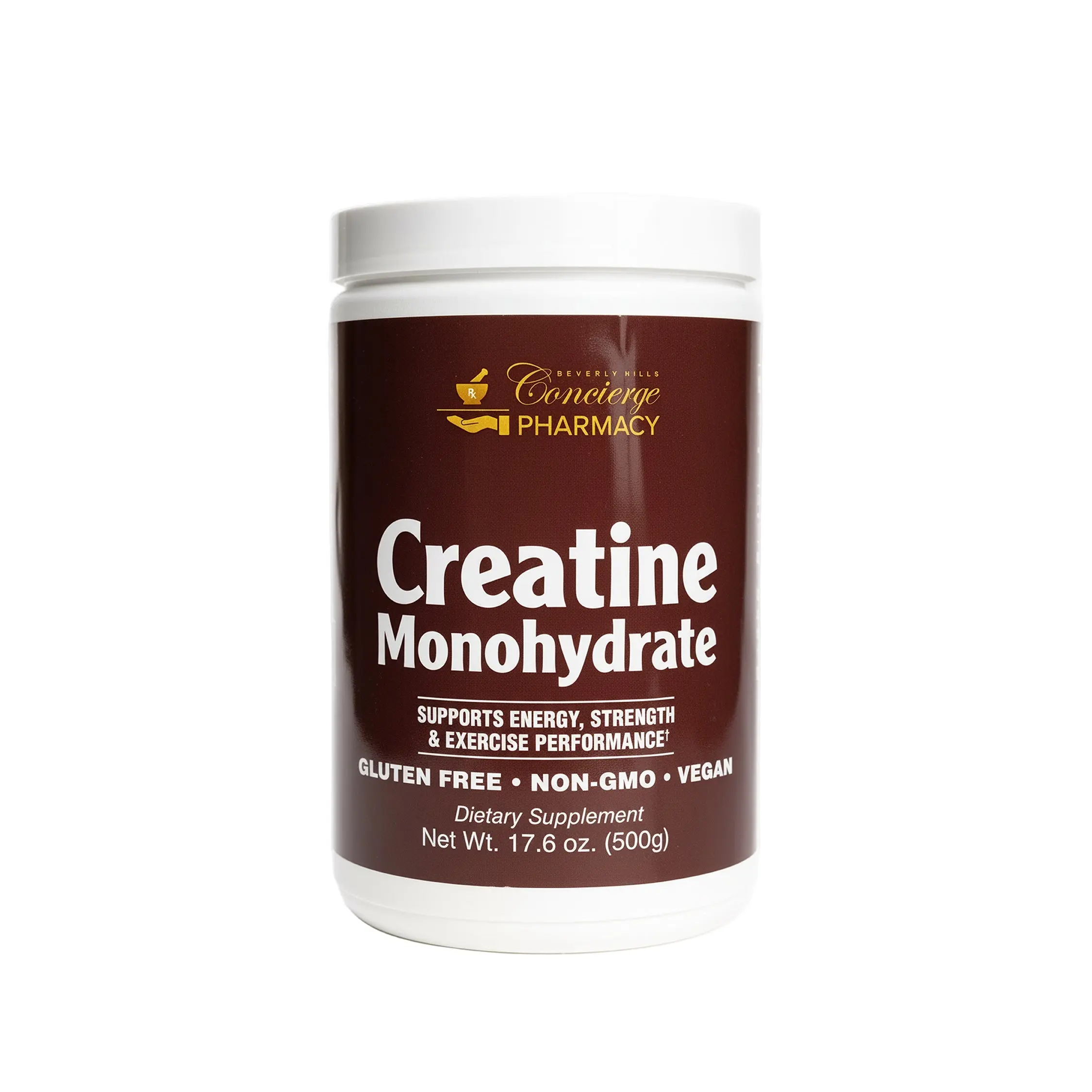 BH Concierge Pharmacy Creatine Monohydrate - 100% Pure Pharmaceutical Grade Supplement for Strength Stamina & Recovery - Vegan Gluten-Free Non-GMO - 17.6 oz