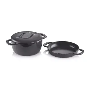 Tupperware Cast Iron Set - Premium Quality and Durability for Your Kitchen - Lid, Cookware