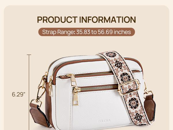 Telena Crossbody Purse for Women Small Crossbody Bags Trendy Vegan Leather with Adjustable Strap Crossbody Kindle Gift Compact &Waterproof Design Holiday gifts  ValentinesDayGift
