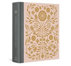 ESV Journaling Study Bible (Cloth over Board, Blush/Ochre, Floral Design): Holy Bible, English Standard Version Hardcover – May 11, 2023