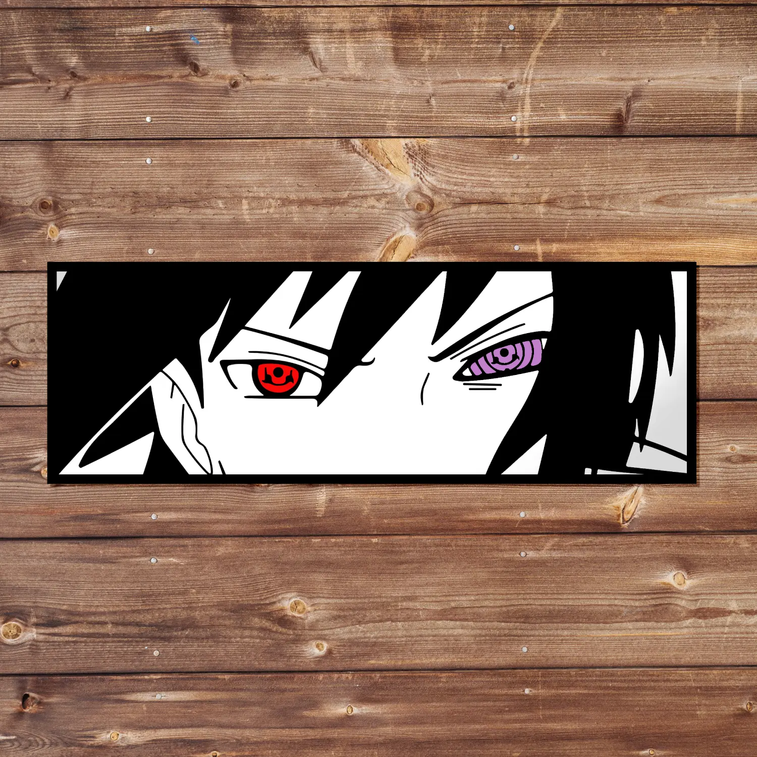 Sasuke Vinyl Sticker Pack - Handmade JDM Slapper Sticker for Waterproof Window, Laptop, Kindle, and Water Bottle