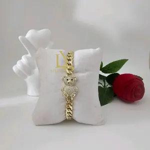 LaYaiBoutique #1740 14k Gold Plated Bear Bracelet High Quality