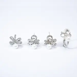 LYT025 6.5-7mm  Salt Water Pearl Set for birthday/anniversary/holiday /retirement/ graduation presents