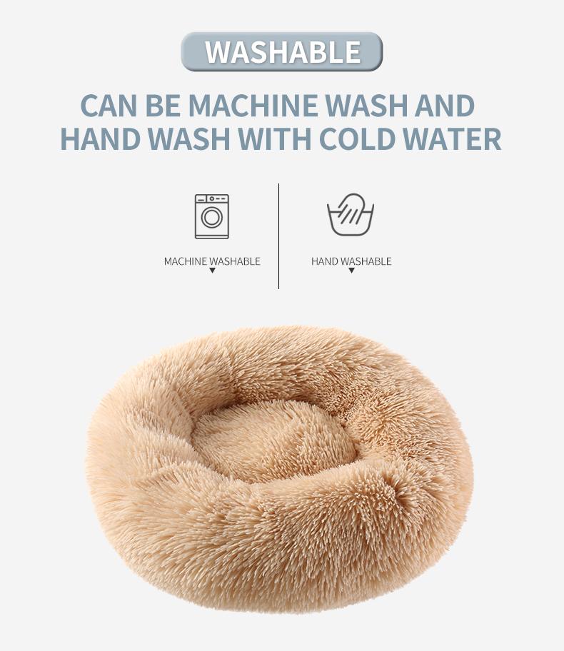 Round Long Hairy Autumn And Winter Nest Pad Cat Mattress