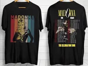 Madonna Four Decades The Celebration Tour 2024 2side Shirt Vintage All Size Colors