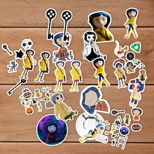 Stickers Pack 20 Pcs Coraline Car Vinyl Laptop Colorful Skateboard Luggage Water Waterproof Aesthetic Bottle Bike Guitar Bumper