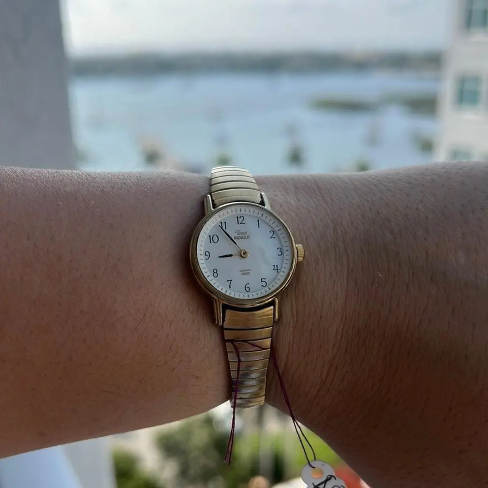 Gold Timex Watch