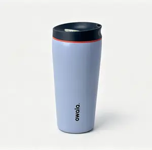 Owala 20oz light blue coffee mug, ultra-long heat and cold retention time, BPA-free, spill-proof, leak-proof and heat-insulated. Fits most standard cup holders, portable coffee cup with a minimalist and elegant appearance. outdoorfun