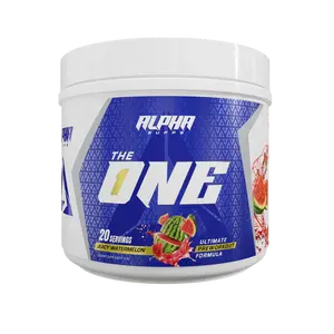 Alpha Supps Edible Watermelon Powder Pre-Workout Supplement - 20 Servings - Enhanced Energy, Focus, Pump, Electrolytes - Fitness, Healthcare, Dietary Support for Muscle Boost