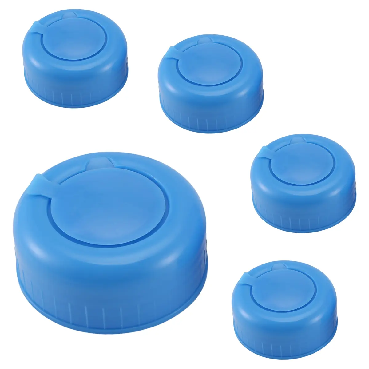 Water Jug Cap 5 Pack Plastic Water Bottle Cap Blue Gallon Drinking Water Bottle Cap Replacement Bottle Tool Leak Free