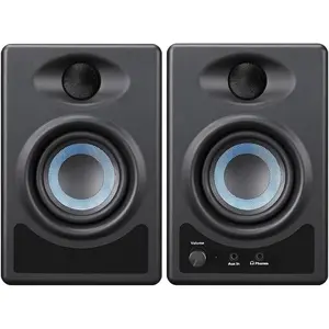 MS3 2-Way Near Field  Studio  Speaker for Hi-Fi Audio,Desktop ,Near Field  Production,3.5-Inch, 50W,Black,Pair