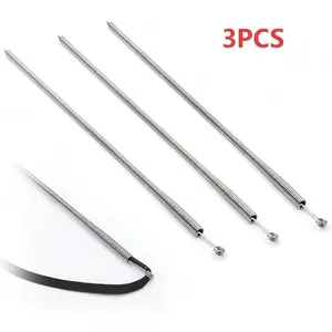 3pcs Spring Loop Threader, Bendable Multi-Purpose Cord Threading Tool for Eyelets, Elastic and Lace