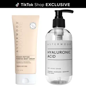 Hydrate + Firm Duo  Plump, Smooth & Tighten Face + Body | Hyaluronic Acid Serum + Peptide Firming Cream Glow Routine