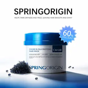 Spring oringin Caviar Collagen Hair Mask: Intensive Repair Treatment for Damaged, Dry Hair - Controls Frizz & Deep Hydration#Summervibes#Summervibes①