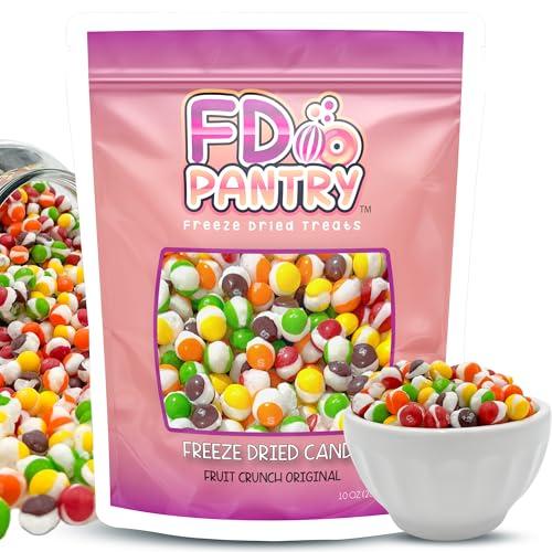 Fruit Crunch Original Rainbow Freeze-Dried Candy, 10 oz, Assorted Fruit Flavors, Large Pouch, Ideal Gift Snack Treat