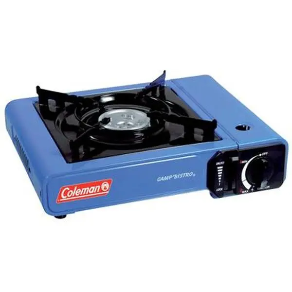 Coleman Portable Butane Camping Stove, Single Burner with Enameled Pan Support, 7,650 BTU, Automatic Ignition & Carry Case for Outdoor Camping, Camping Equipment