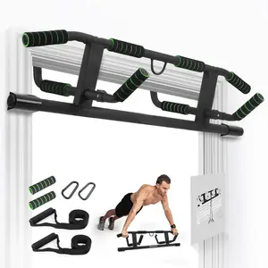 2024 Upgrade Multi-Grip Pull Up Bar with Smart Larger Hooks Technology - USA Original Patent, Designed, Shipped, Warranty