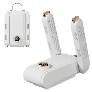 Household Shoe Dryer, Plug and Play Shoe Dryer, Foldable Shoe Drying Machine with Handle & Digital Display for Home, Office, Travel