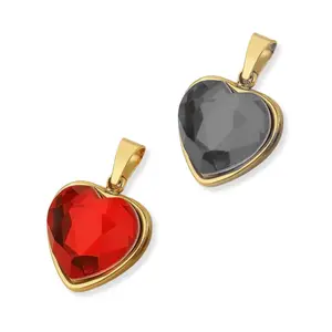 Heart pendant | red or gray