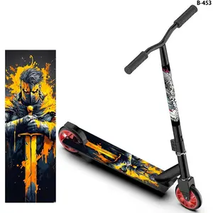 1 Cool Diablo Wind Yellow and Black Armor Knight Scooter Sticker Personalized Scooter Decoration Sticker, Scooter DIY Decoration