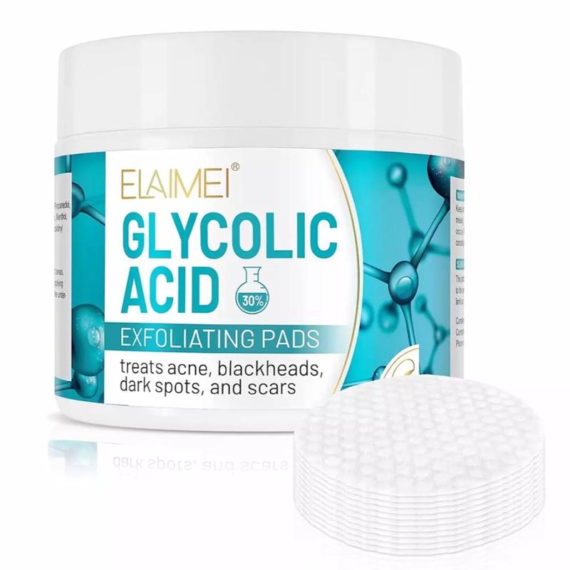 30% Glycolic Acid Pads Salicylic Exfoliating 50 Pads - Exfoliation Skin Tone daily skincare