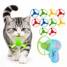 Cat Interactive Fetch Toy Set, Flying Disc Launcher Toy, Cat Track Toy for Training Exercise Chasing Interactive Toys for Indoor Play, Flying Propellers For Pet