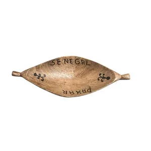 WURUS Wooden Decor - Handmade in Senegal from High-Quality Wood, Intricately Shaped, Natural Grain, Rich Tones, Durable & Artistically Designed