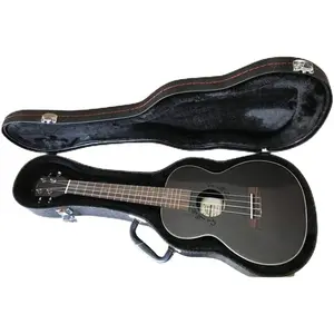 Glarry 26 Inch Python Pattern Leather Tenor Ukulele Case with Plush Storage for Ukulele Lover