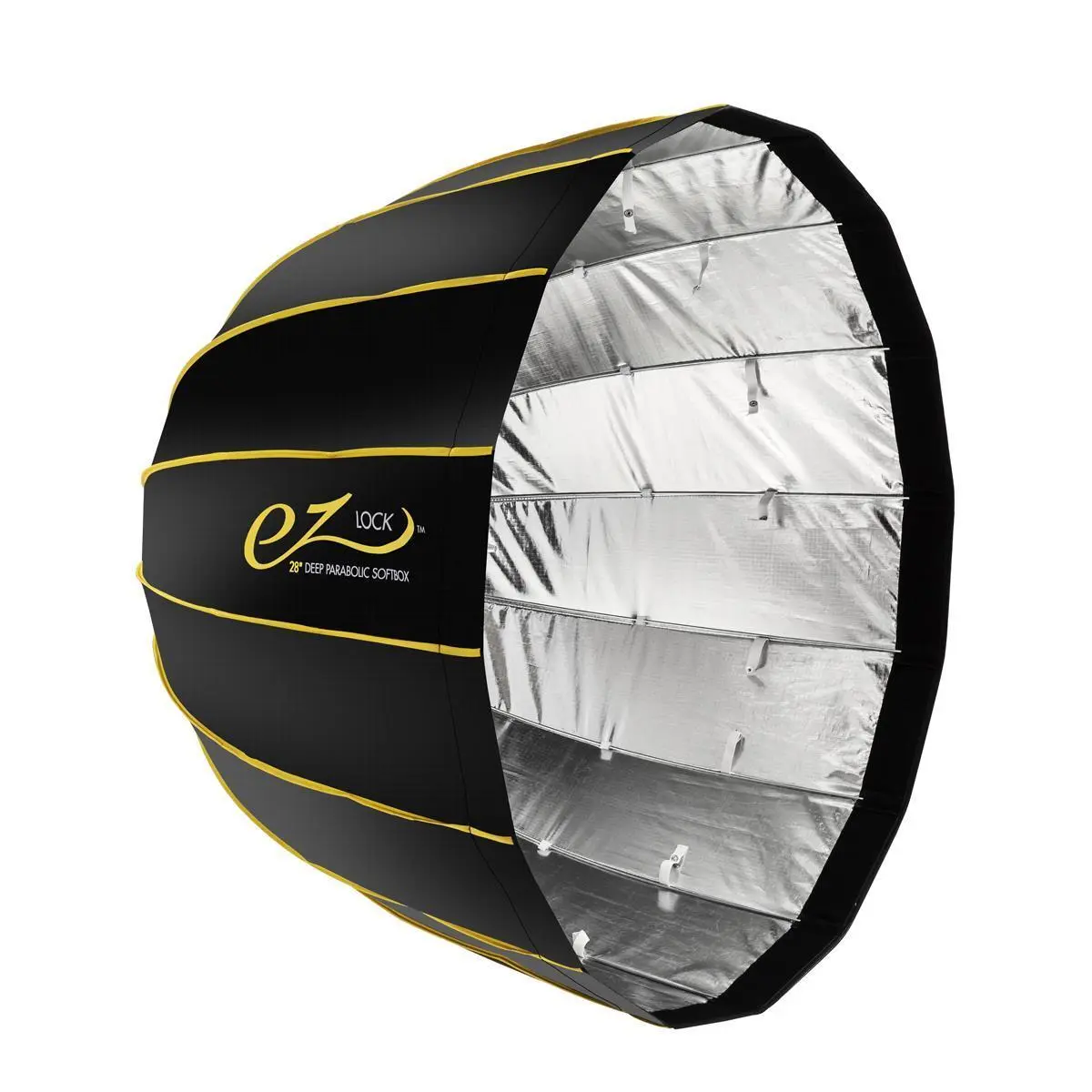 New Glow EZ Lock 28" Deep Parabolic Quick Softbox - 16-Sided Camera Light Modifier, Quick Open-Close, Bowens Mount Speedring, Deflection Disk, Softbox Fabric