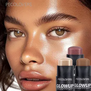 3PCS Blush Contour Highlighter Stick  Face Bronzer Face Corrector Full Cover Pores Dark Circles Contour Stick Face Makeup Primer Pen Cosmetics Bronzing Stick