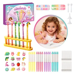 Make It Real DIY Floaty Pens Kit - Create 3 Sparkly, Customizable Pens with Glitter & Charms - Fun Craft for Tweens, Girls & Kids Ages 8+ -Mess-Free Creative Activity Great Gift for Artistic Kids